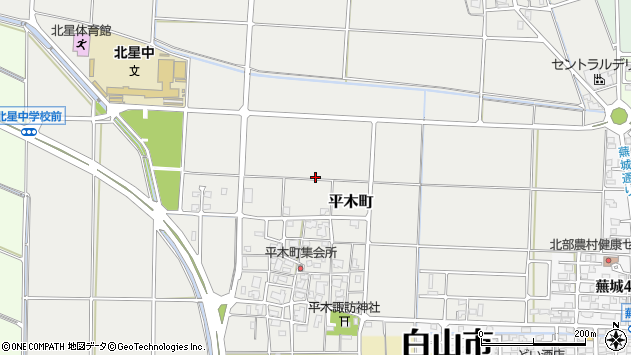 〒924-0026 石川県白山市平木町の地図