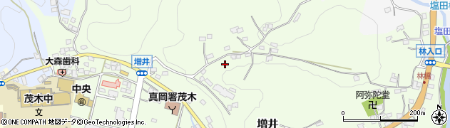栃木県芳賀郡茂木町増井周辺の地図