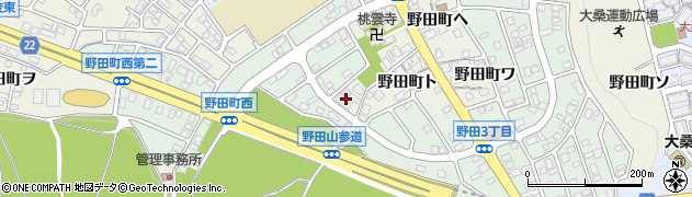 石川県金沢市野田町レ周辺の地図