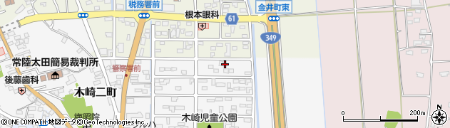 茨城県常陸太田市木崎二町3843周辺の地図