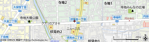 すし食いねぇ！ 金沢寺地店周辺の地図