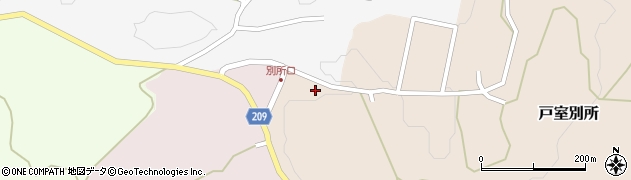 石川県金沢市戸室別所ロ周辺の地図