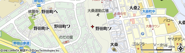 石川県金沢市野田町ツ周辺の地図