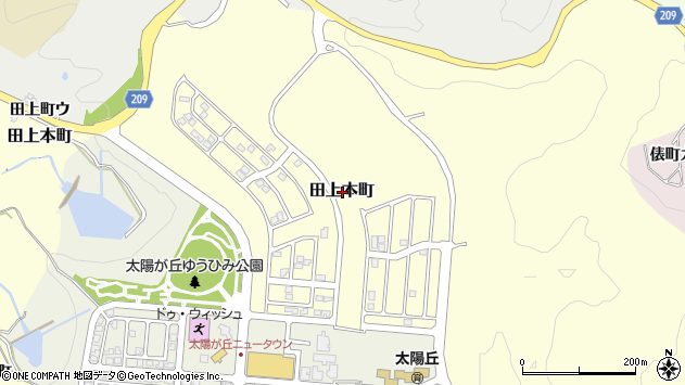〒920-1155 石川県金沢市田上本町の地図