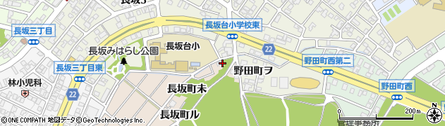 石川県金沢市長坂町（未）周辺の地図