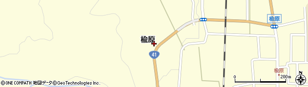 富山県富山市楡原周辺の地図