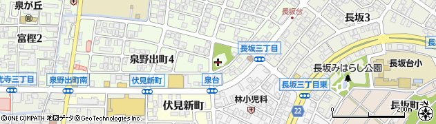 泉野出町第3児童公園周辺の地図