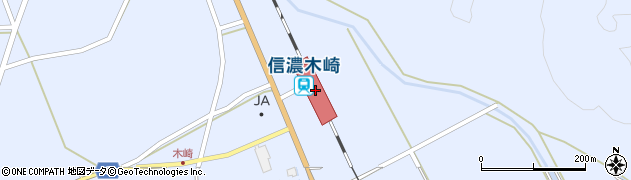信濃木崎駅周辺の地図
