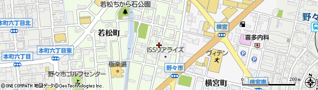 石川県野々市市若松町周辺の地図