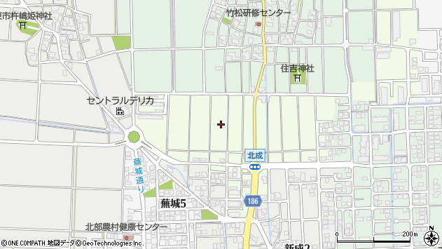 〒924-0030 石川県白山市北成町の地図