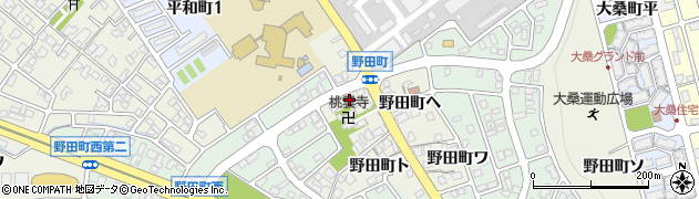石川県金沢市野田町（チ）周辺の地図