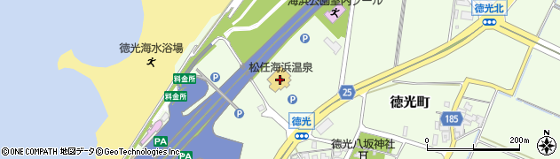 松任海浜温泉周辺の地図