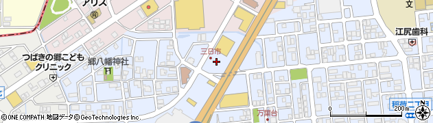 ユニクロ野々市店駐車場周辺の地図