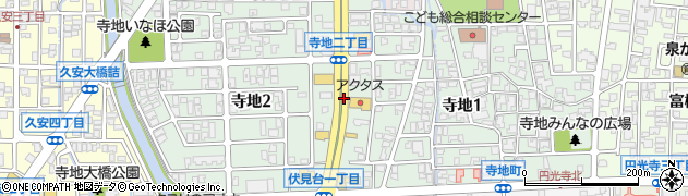 石川県金沢市寺地周辺の地図