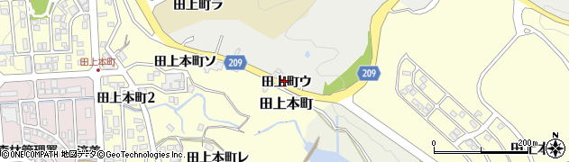 石川県金沢市田上町ウ周辺の地図