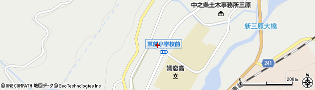 関東森林管理局　吾妻森林管理署三原森林事務所周辺の地図