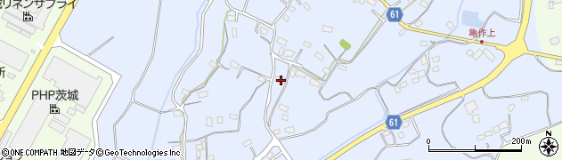 茨城県常陸太田市亀作町1149周辺の地図