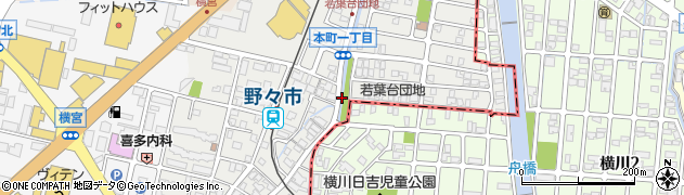 本町若葉台公園周辺の地図