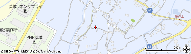 茨城県常陸太田市亀作町1083周辺の地図