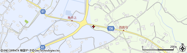 茨城県警察本部　太田警察署真弓駐在所周辺の地図