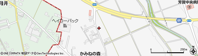 栃木県芳賀郡市貝町上根438周辺の地図