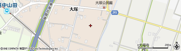 富山県南砺市大塚周辺の地図