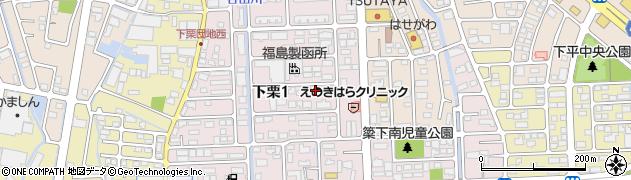 栃木県宇都宮市下栗周辺の地図