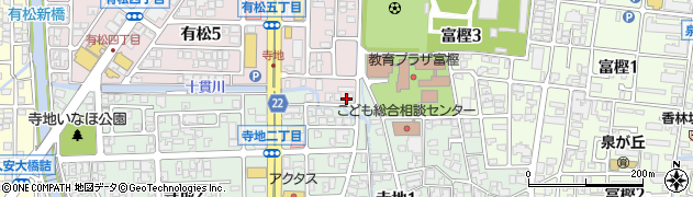 石川県金沢市寺地町周辺の地図