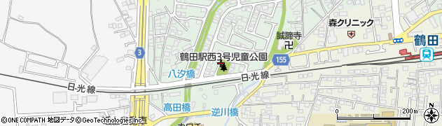 鶴田駅西3号児童公園周辺の地図
