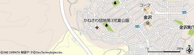 金沢団地周辺の地図