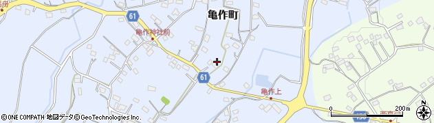 茨城県常陸太田市亀作町1209周辺の地図