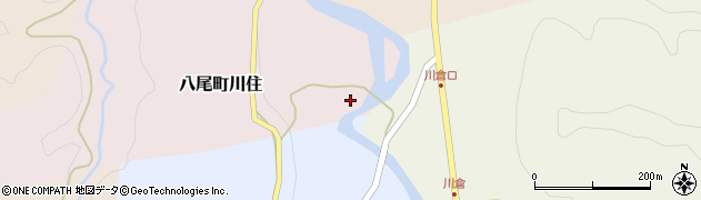 富山県富山市八尾町川住周辺の地図