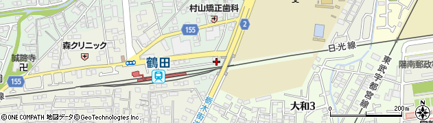 鶴田駅前東公園周辺の地図