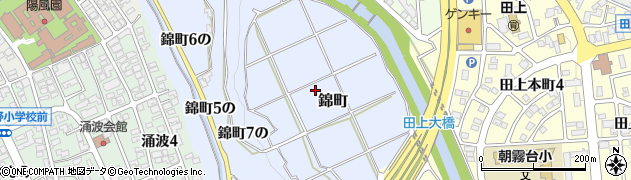 石川県金沢市錦町周辺の地図
