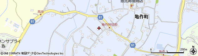 茨城県常陸太田市亀作町1119周辺の地図