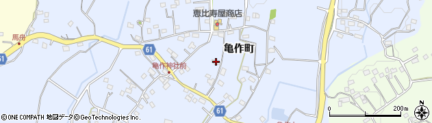 茨城県常陸太田市亀作町1242周辺の地図