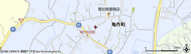 茨城県常陸太田市亀作町1267周辺の地図
