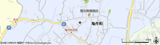 茨城県常陸太田市亀作町1270周辺の地図
