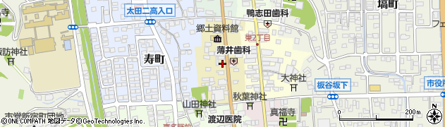 茨城県常陸太田市西二町周辺の地図