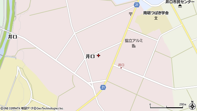 〒939-1877 富山県南砺市井口の地図