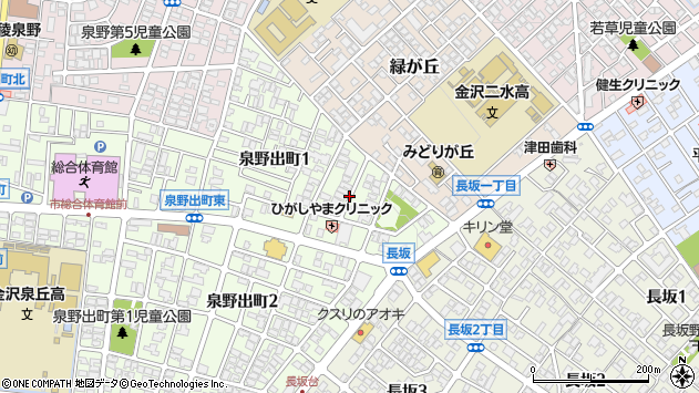 〒921-8116 石川県金沢市泉野出町の地図