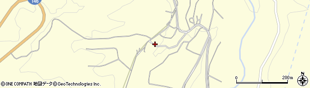 群馬県吾妻郡長野原町与喜屋1250周辺の地図