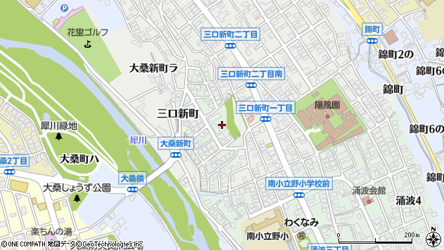 〒920-0951 石川県金沢市花里町の地図