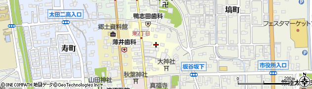茨城県常陸太田市東二町周辺の地図