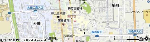茨城県常陸太田市東二町2249周辺の地図