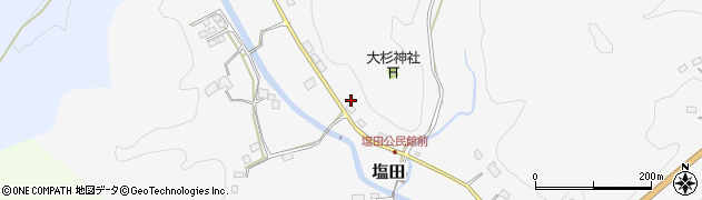 栃木県茂木町（芳賀郡）塩田周辺の地図