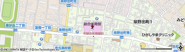 金沢市総合体育館周辺の地図
