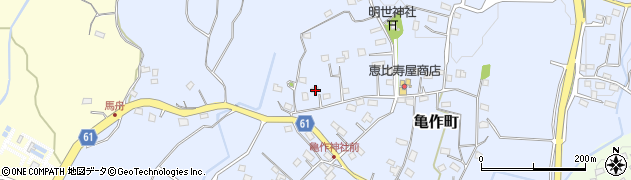 茨城県常陸太田市亀作町1289周辺の地図