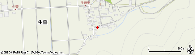 長野県千曲市生萱761周辺の地図
