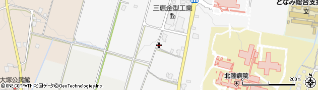 富山県南砺市梅野周辺の地図